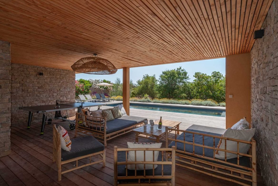 Villa ENA location saisonnière avec piscine proche plage St Cyprien Corse