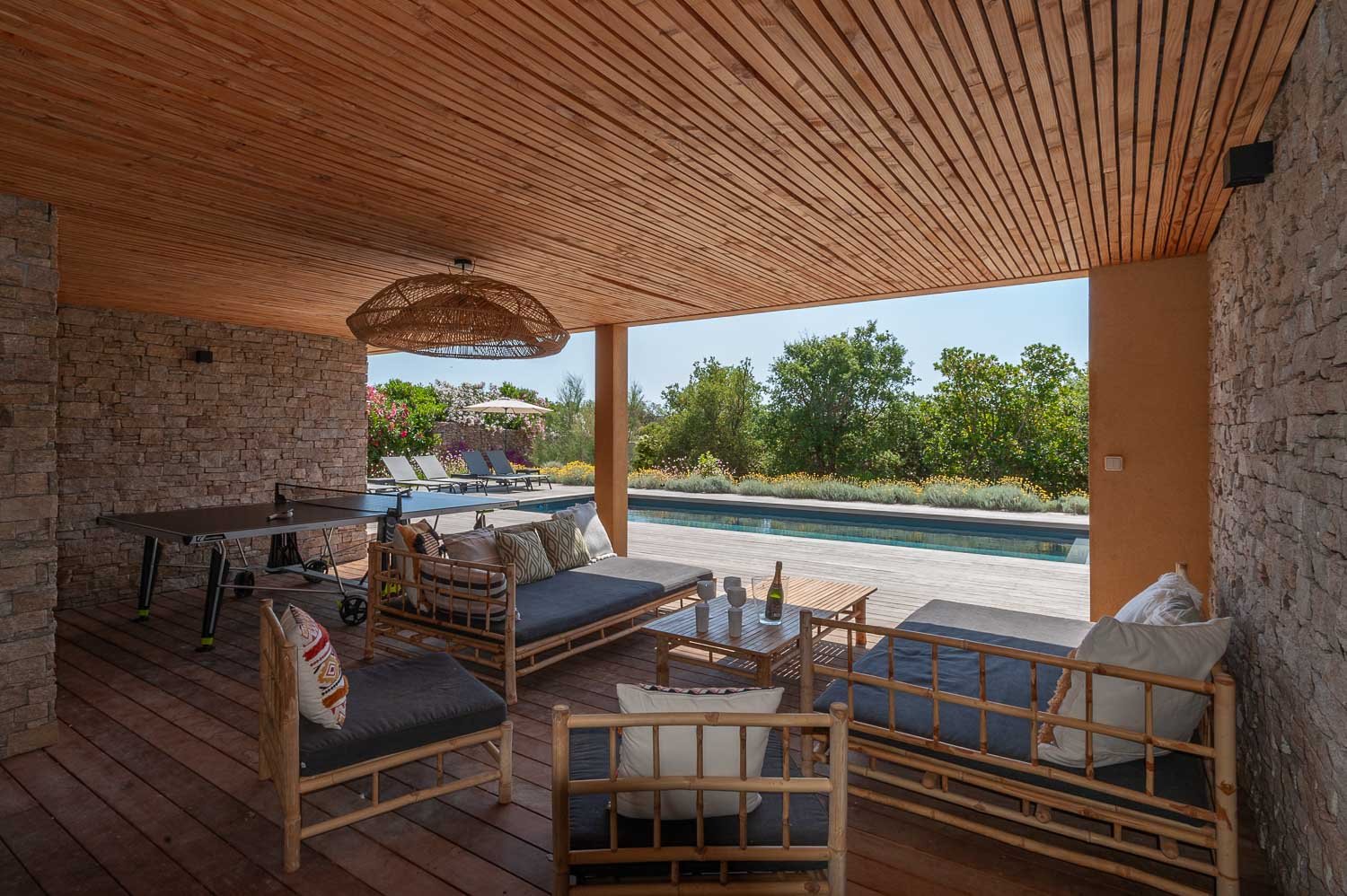 Villa ENA location saisonnière avec piscine proche plage St Cyprien Corse