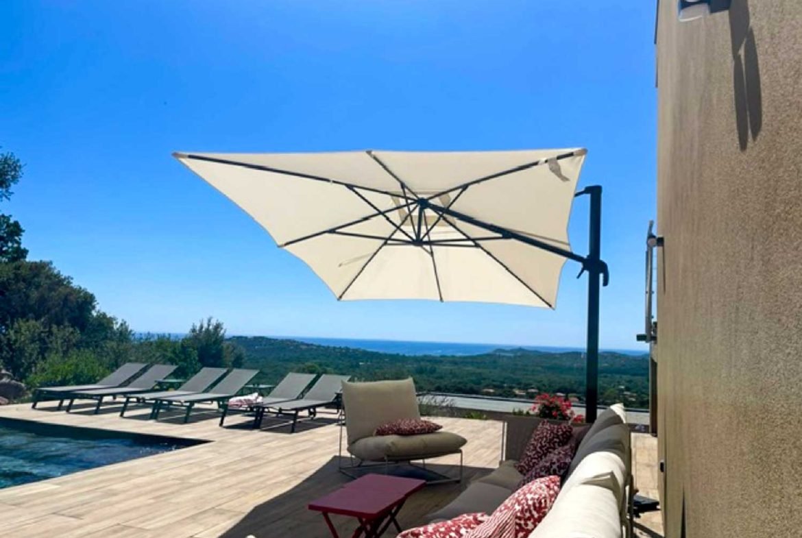 Location villa Pinarello pour 14 personnes piscine vue mer