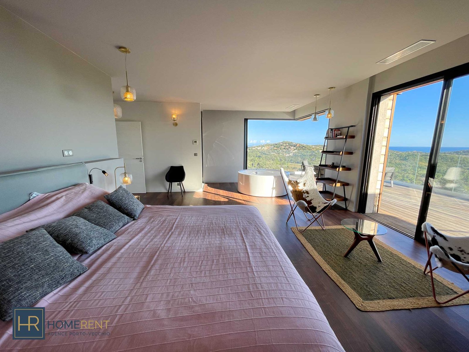 Luxe Chambre master vue sur mer villa Alta en location à Porto-Vecchio