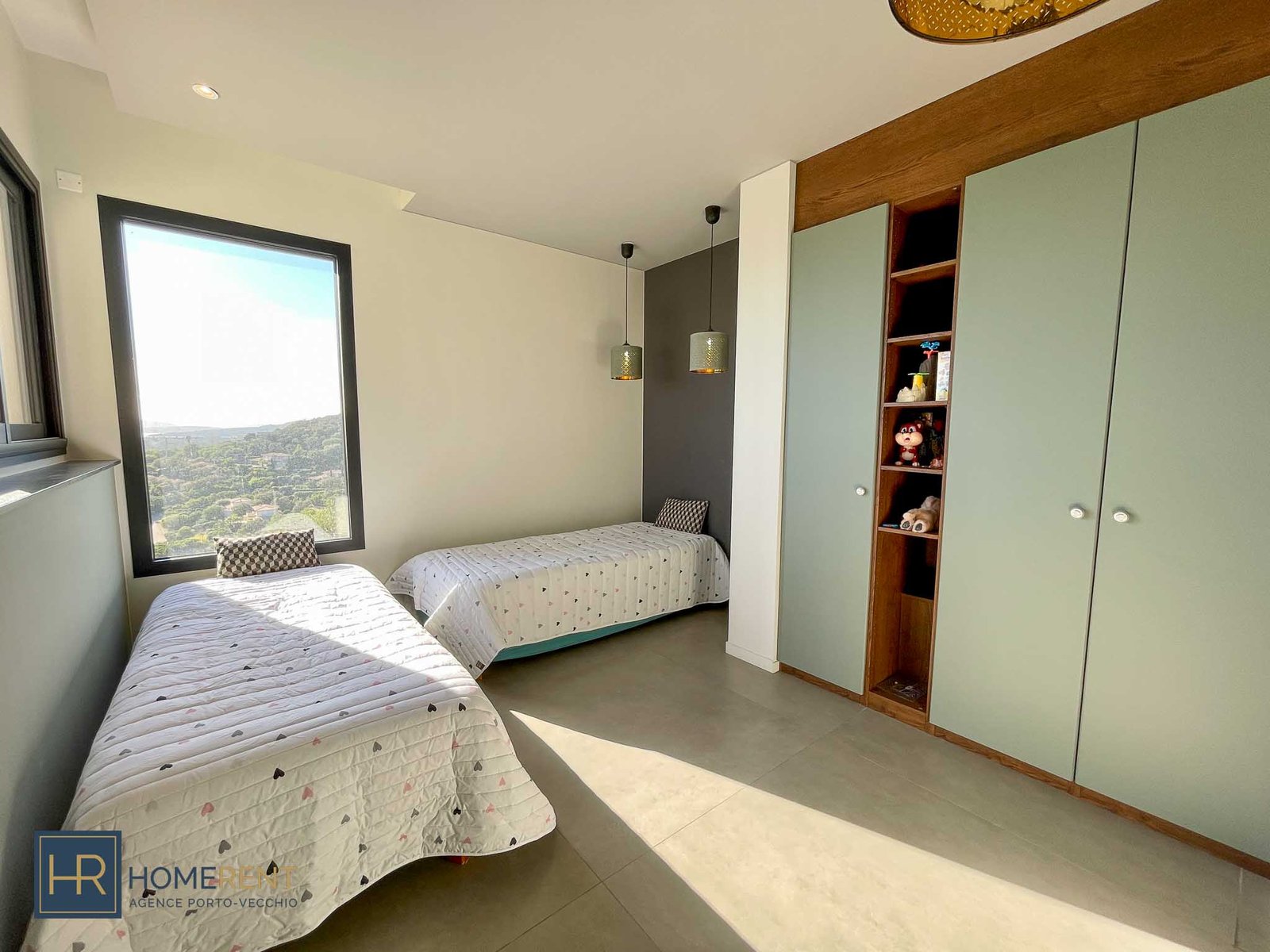 Chambre 6 dortoir enfants villa Alta en location en Corse du Sud plage St Cyprien Corse