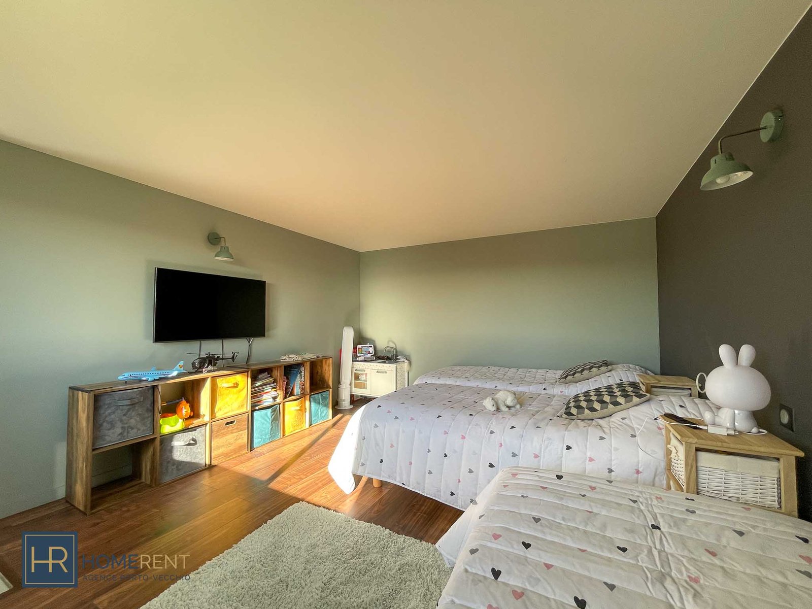 Chambre 6 dortoir enfants villa Alta en location en Corse du Sud plage St Cyprien Corse