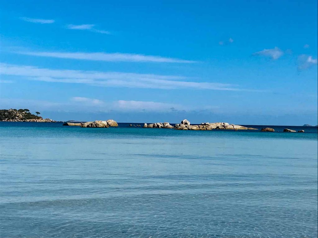 Affitto di Porto Villa Vecchio Plage Santa Giulia Corsica da sud