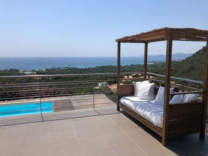 Location Villa Baghera - Terrasse vue mer