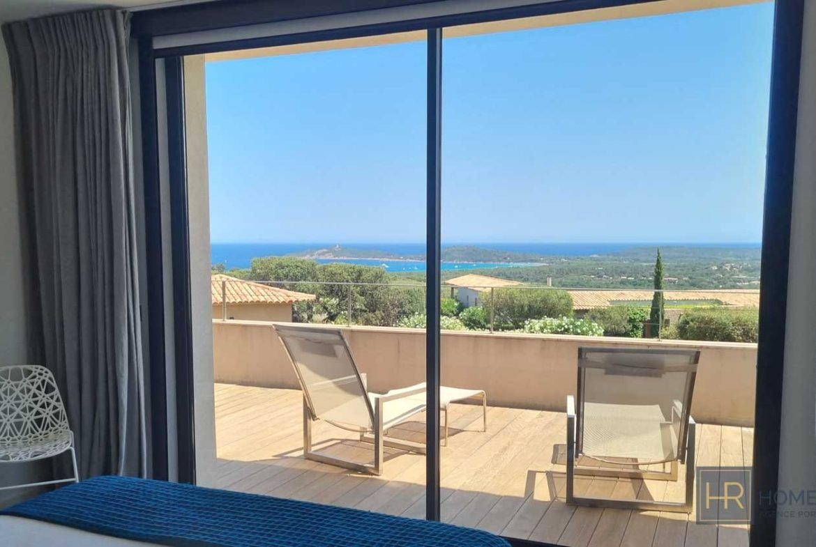 Location estivale villa 4 chambres Porto vecchio proche plage vue mer